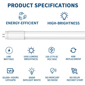 JESLED double-ended wiring supports flexible installation.