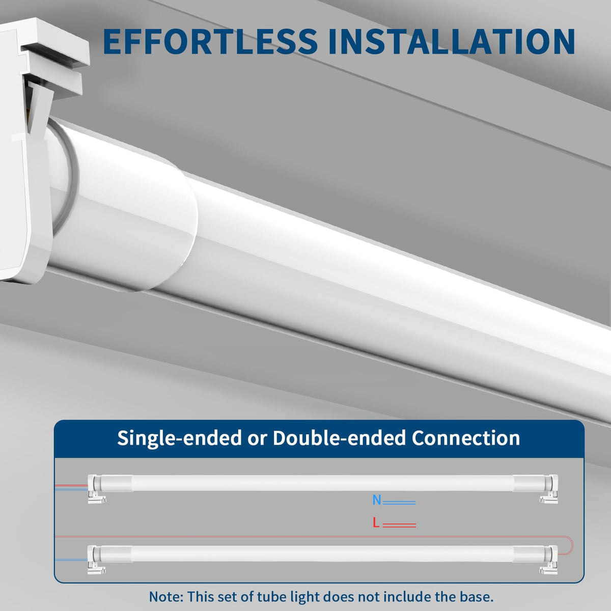 JESLED double-ended wiring supports flexible installation.