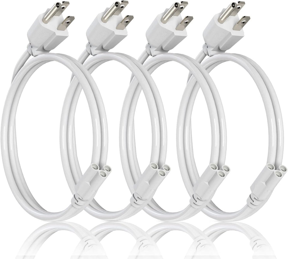 JESLED T8/T5 2ft cord assembly for easy power access in garages