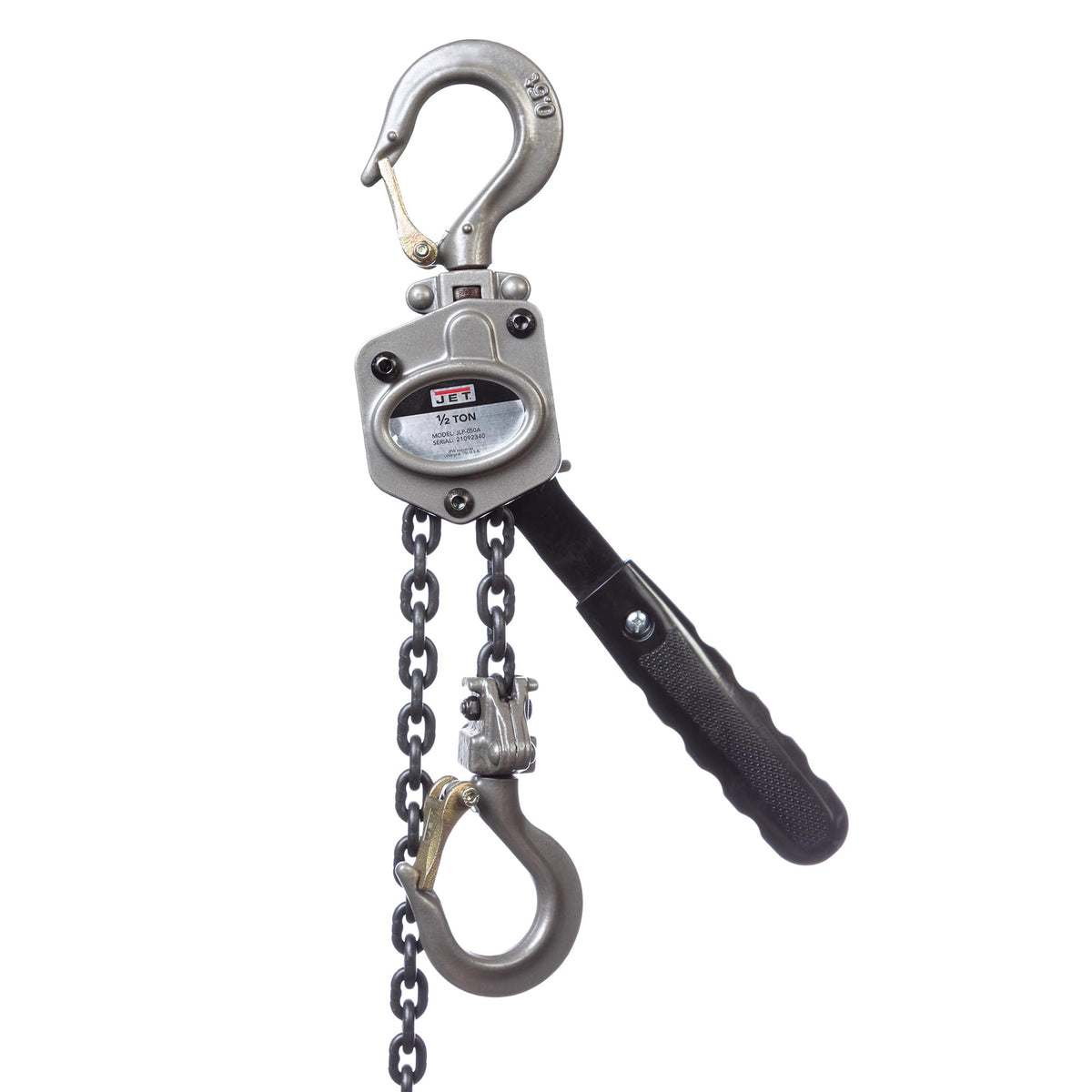 Jet JLP-050A-10 compact design ideal for tight spaces and low headroom lifting.