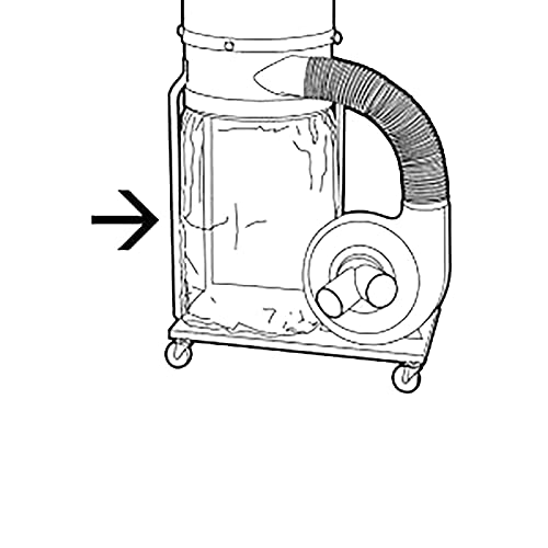Jet see-through bag helps monitor fullness and reduces messy changes