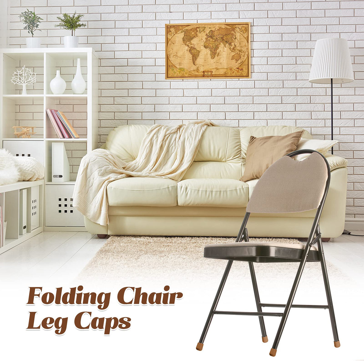 Jetec durable plastic chair leg caps resist wear and tear