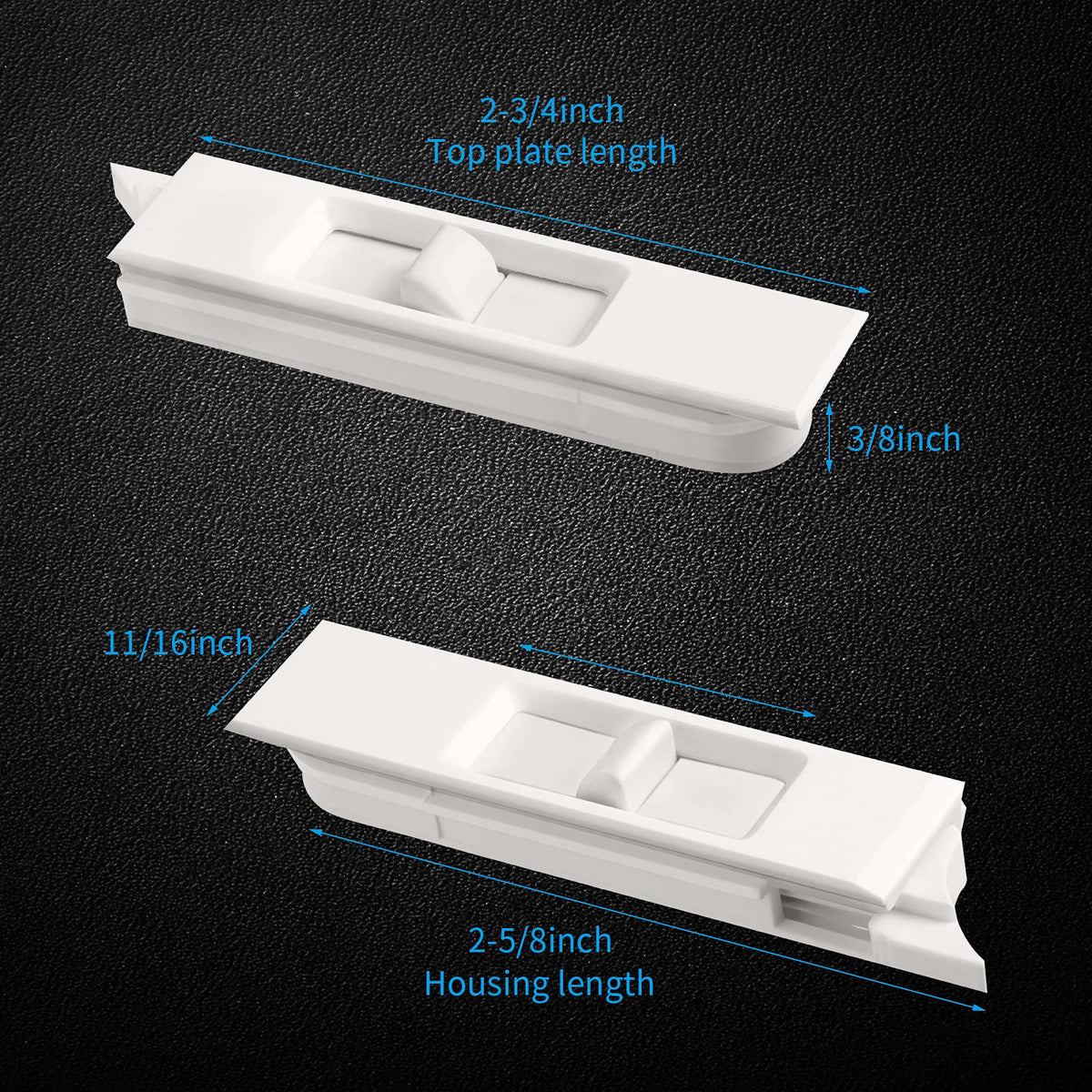 Jetec left and right tilt latches for secure window replacement.