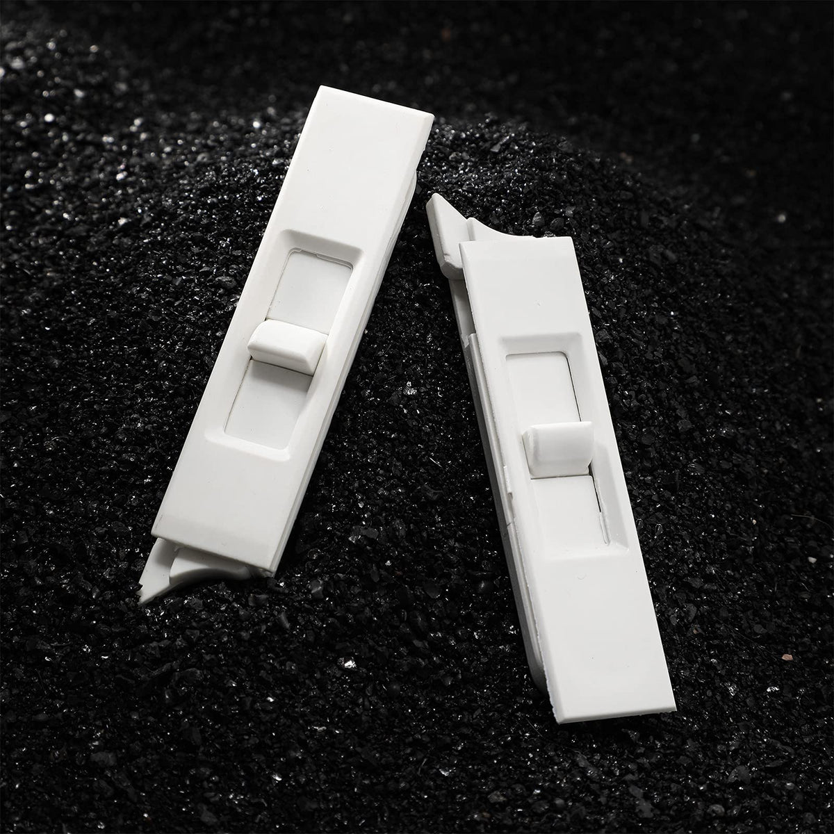 Jetec spring-loaded white window latch for smooth, reliable operation.