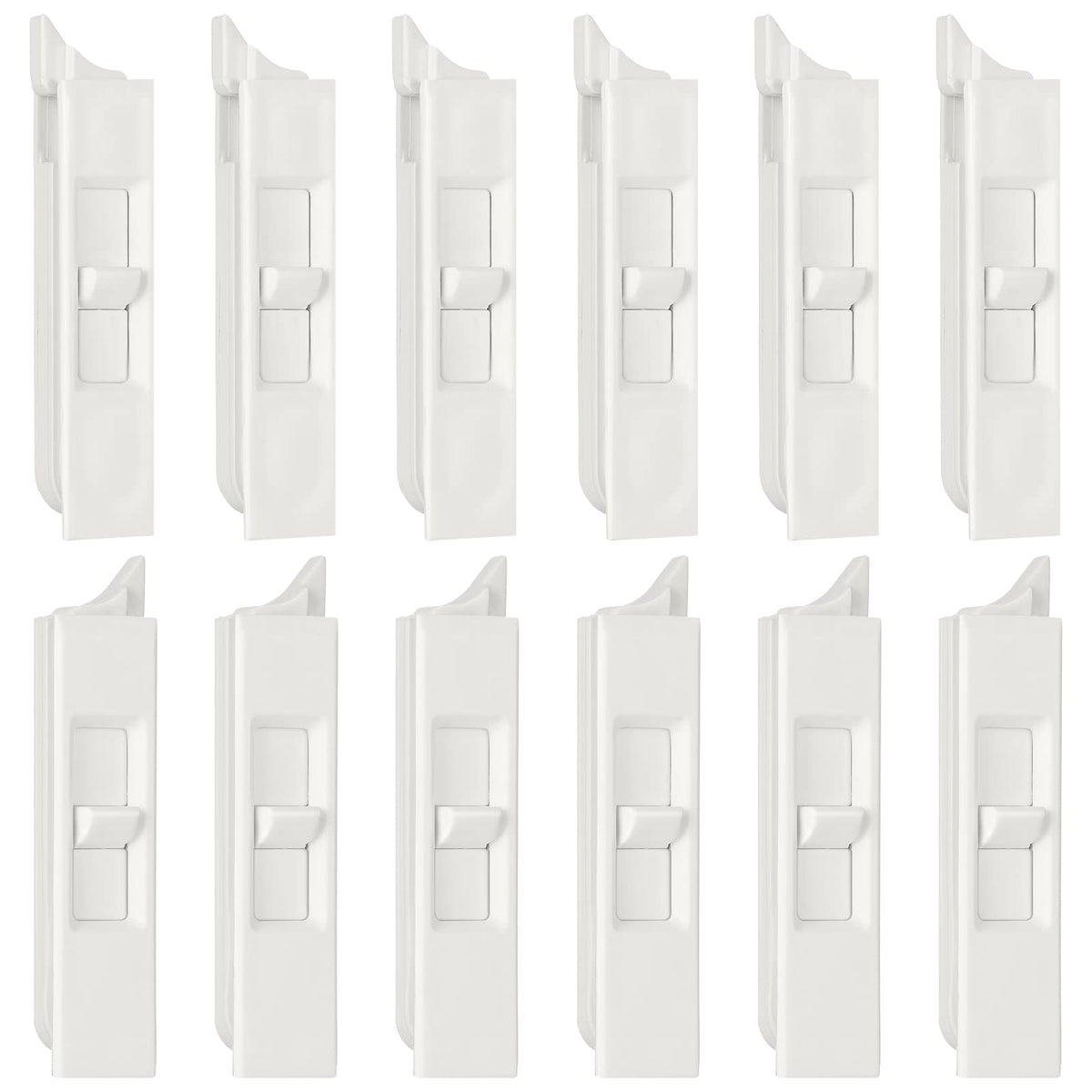 Jetec white tilt latch pair with snap-in design for quick window repair.
