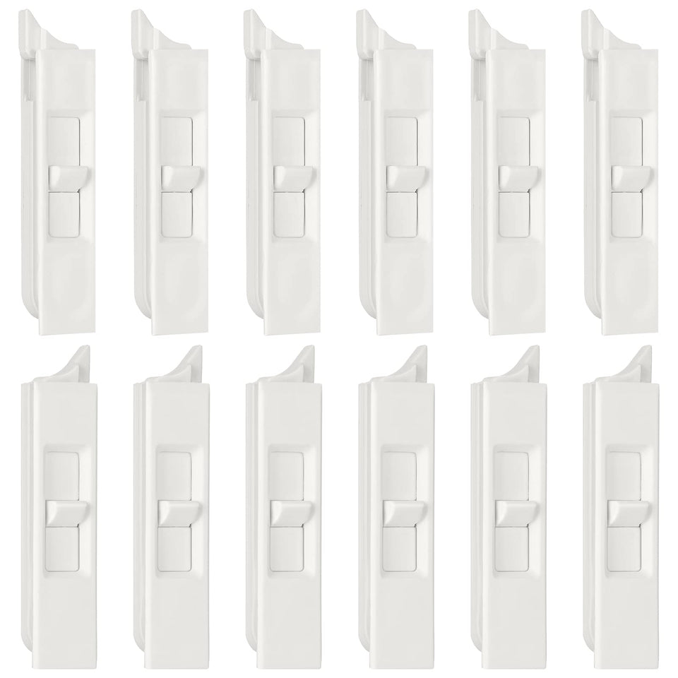 Jetec white tilt latch pair with snap-in design for quick window repair.