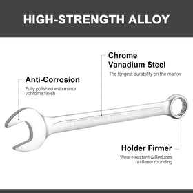 Jetech 32mm wrench with 15-degree offset for knuckle clearance