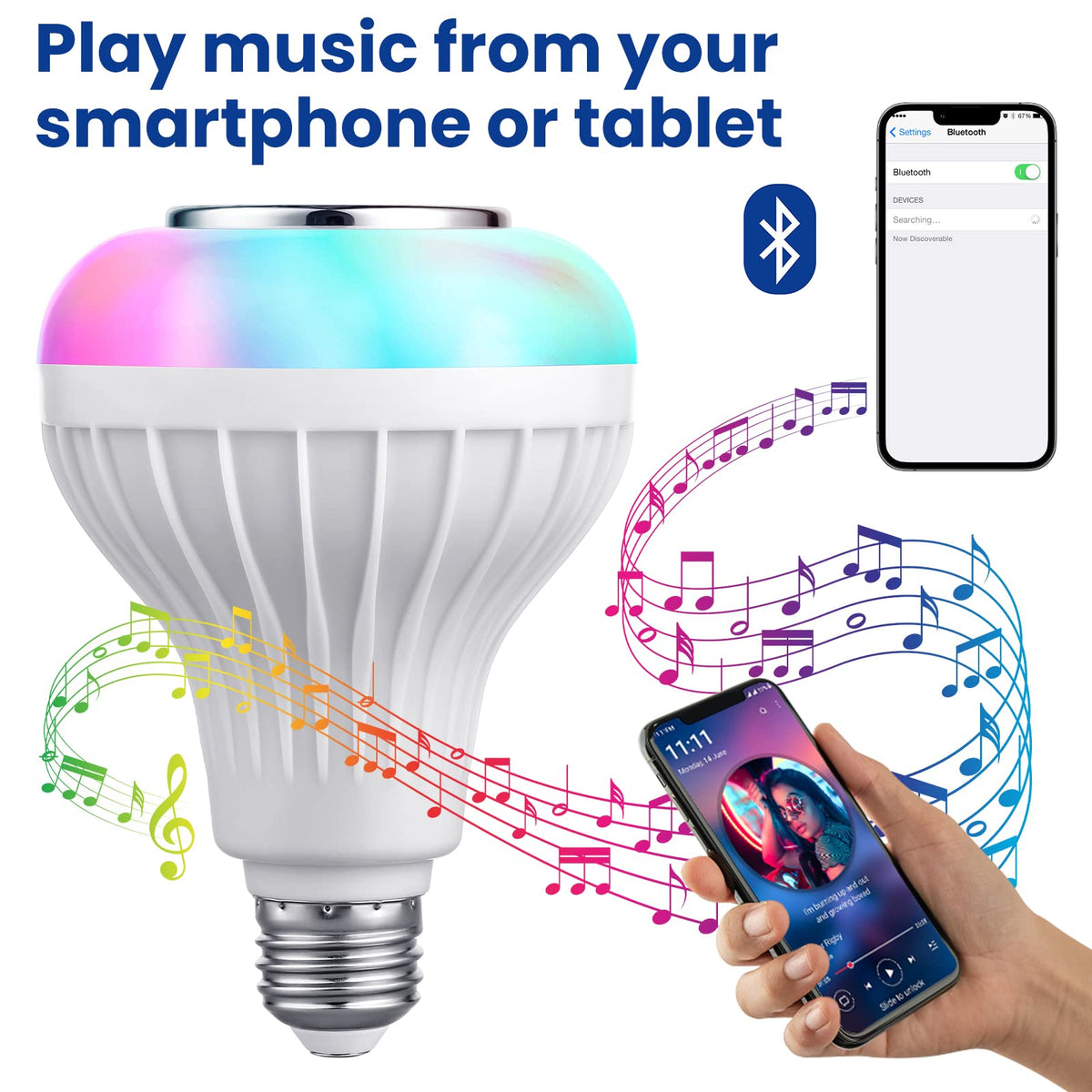JETENCN app control interface for color and volume adjustments