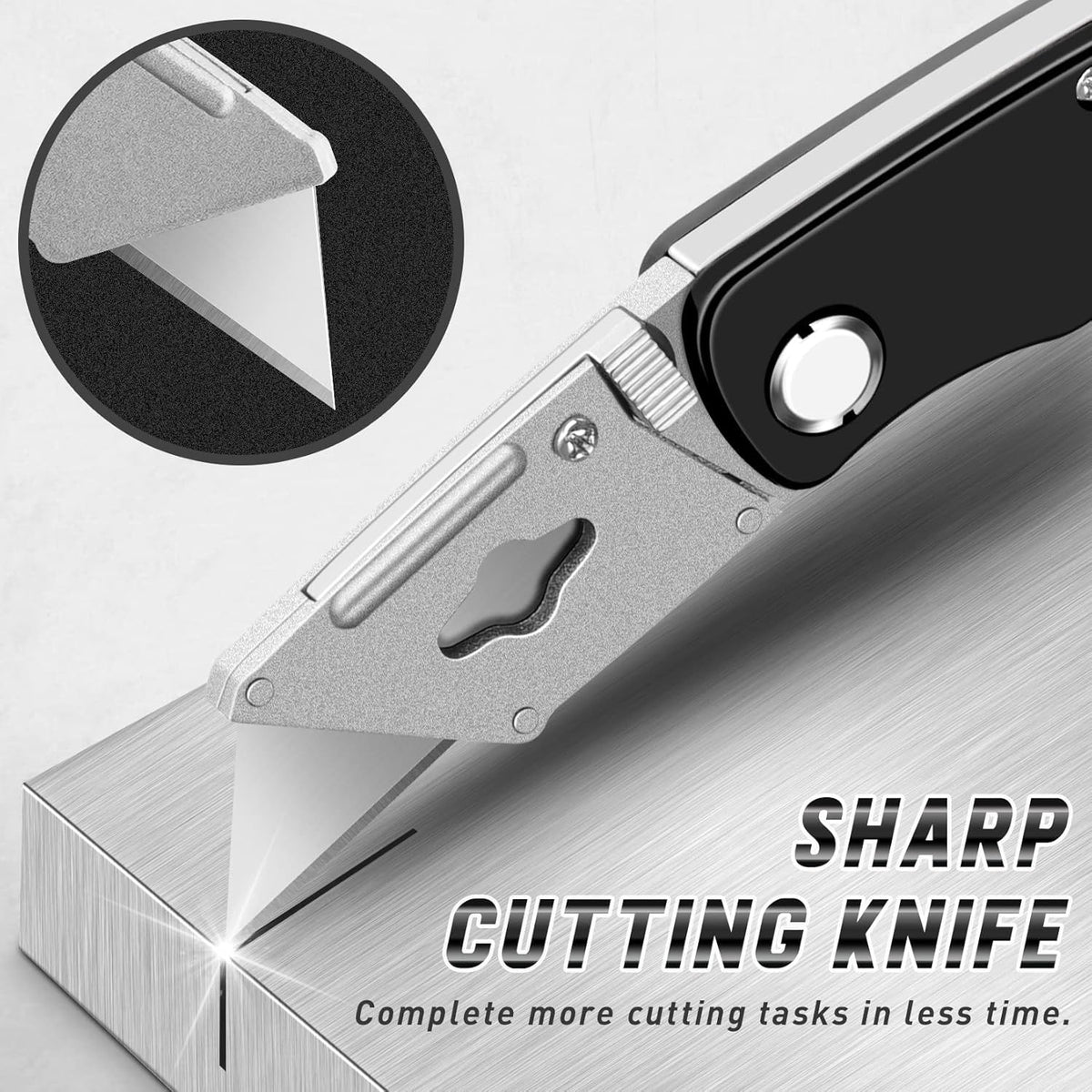 Jetmore anti-slip aluminum body provides secure handling during cuts.
