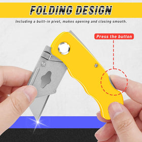 Jetmore box cutter with belt clip for secure carry during tasks.
