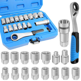 JEUCLEL 17-piece pass-through set laid out for space-saving organization.