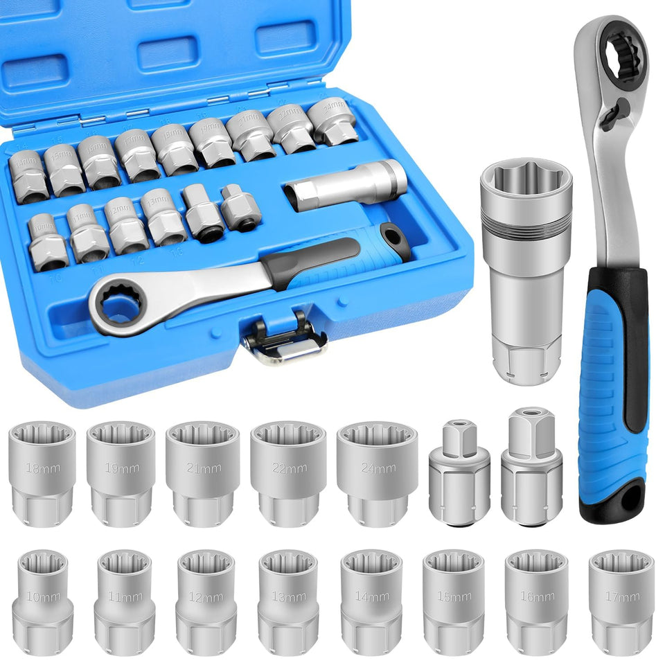 JEUCLEL 17-piece pass-through set laid out for space-saving organization.