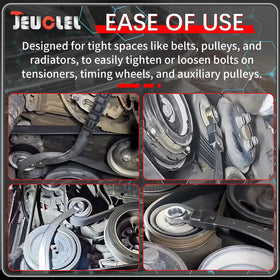 JEUCLEL belt tensioner pulley tool set in organized case