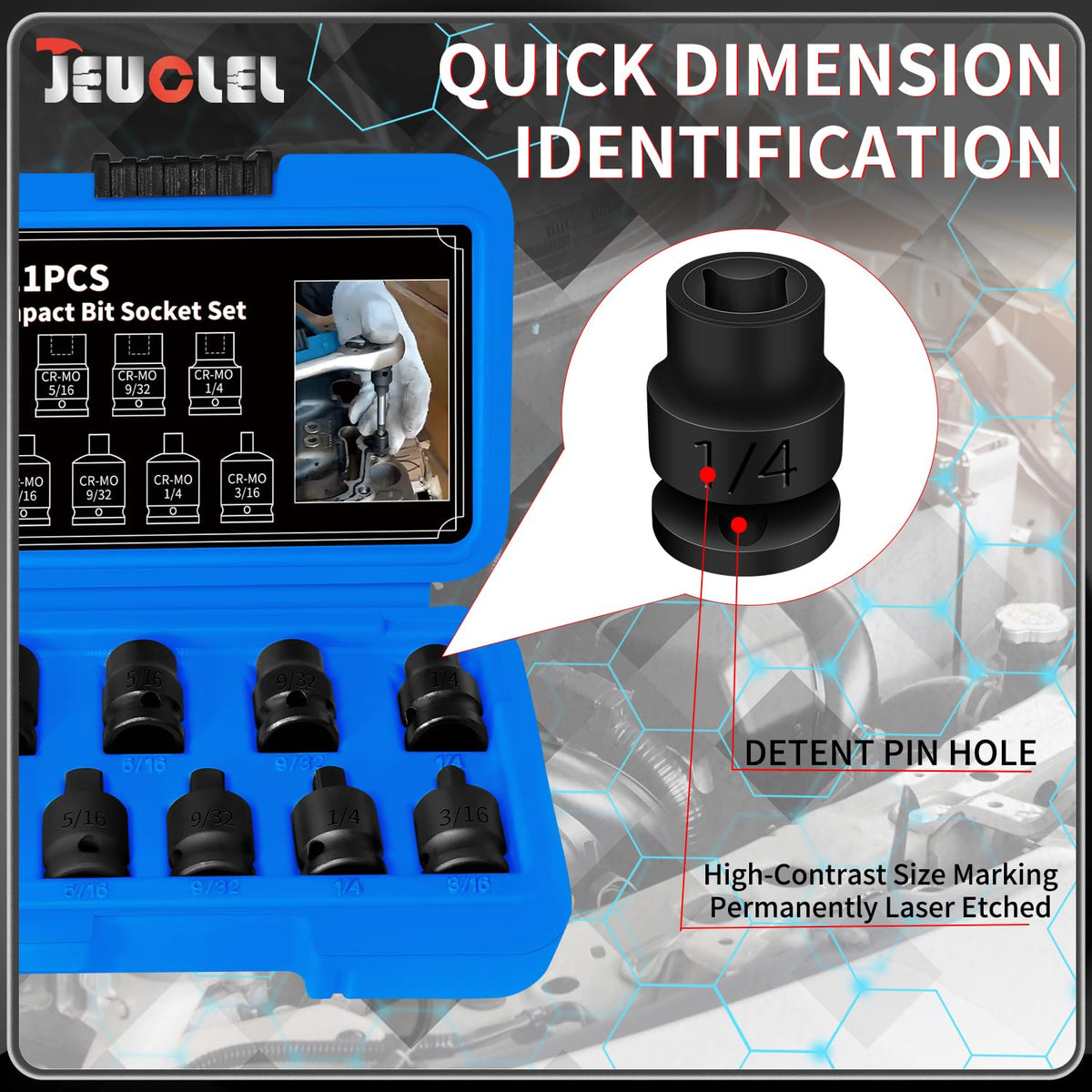 JEUCLEL black phosphate coating shows corrosion resistance on surface.