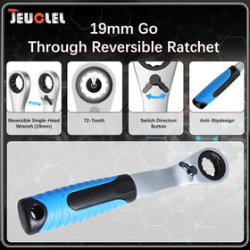 JEUCLEL extension bar 19mm demonstrates extended reach.