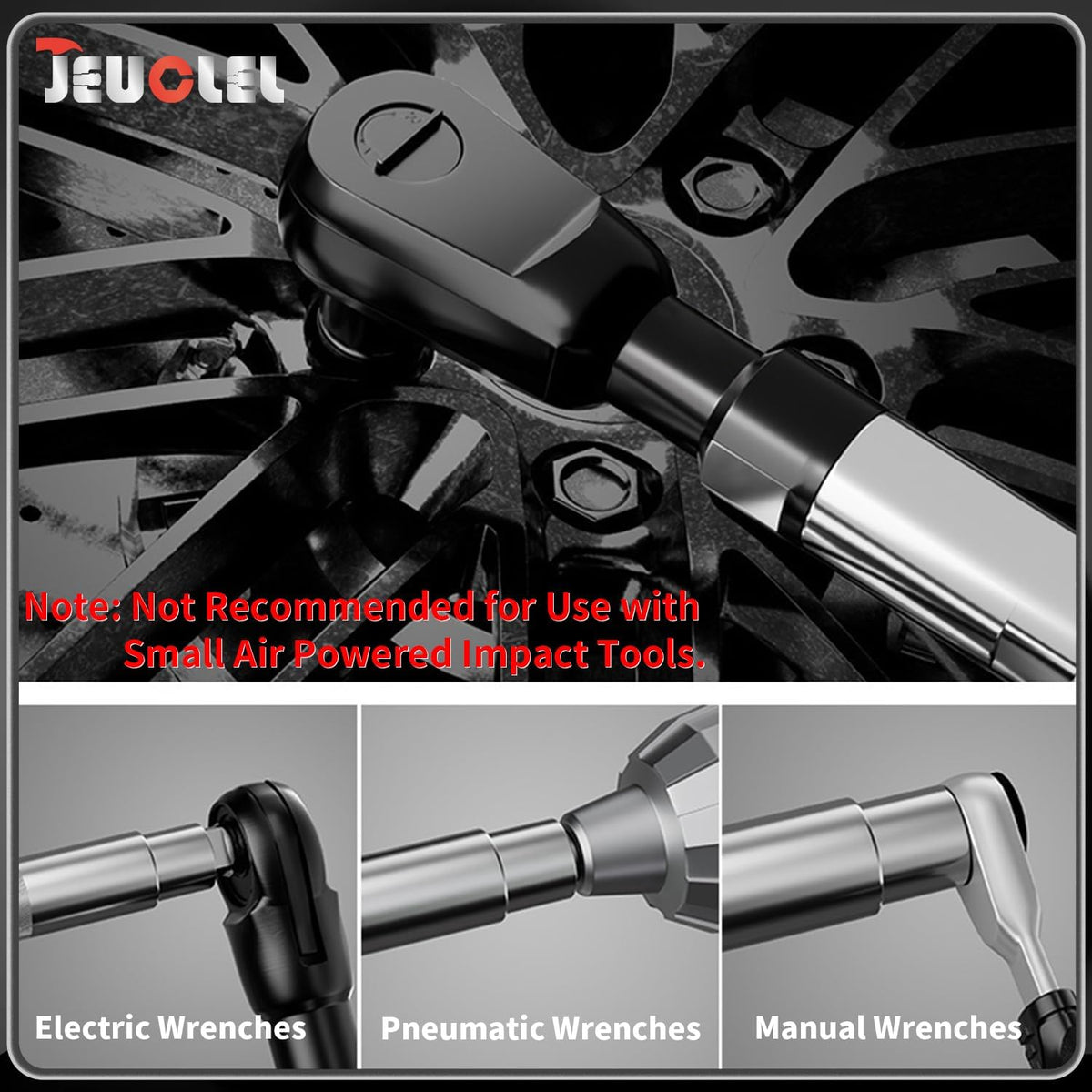 JEUCLEL offset extension wrench tungsten shaft delivers durability and torque