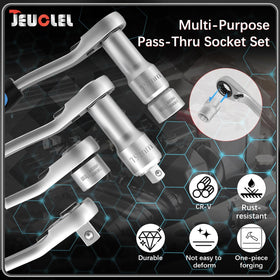 JEUCLEL reversing ratchet 19mm aids smooth removal.