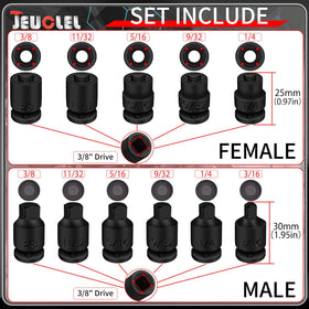 JEUCLEL tapered male square drive enables fast alignment with fasteners.