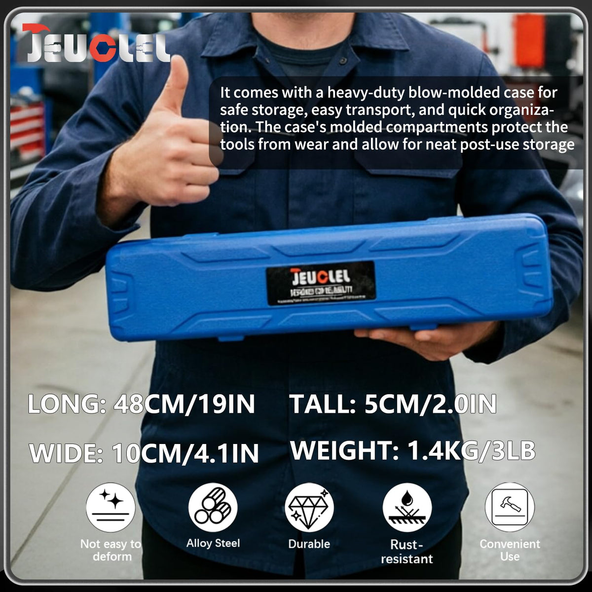 JEUCLEL access to tight engine compartments for fasteners