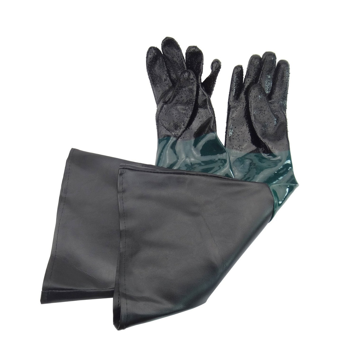 Jewboer gloves black and green color for durable protection
