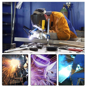 Jewboer splash-proof protection for welding spatter during metalwork tasks.
