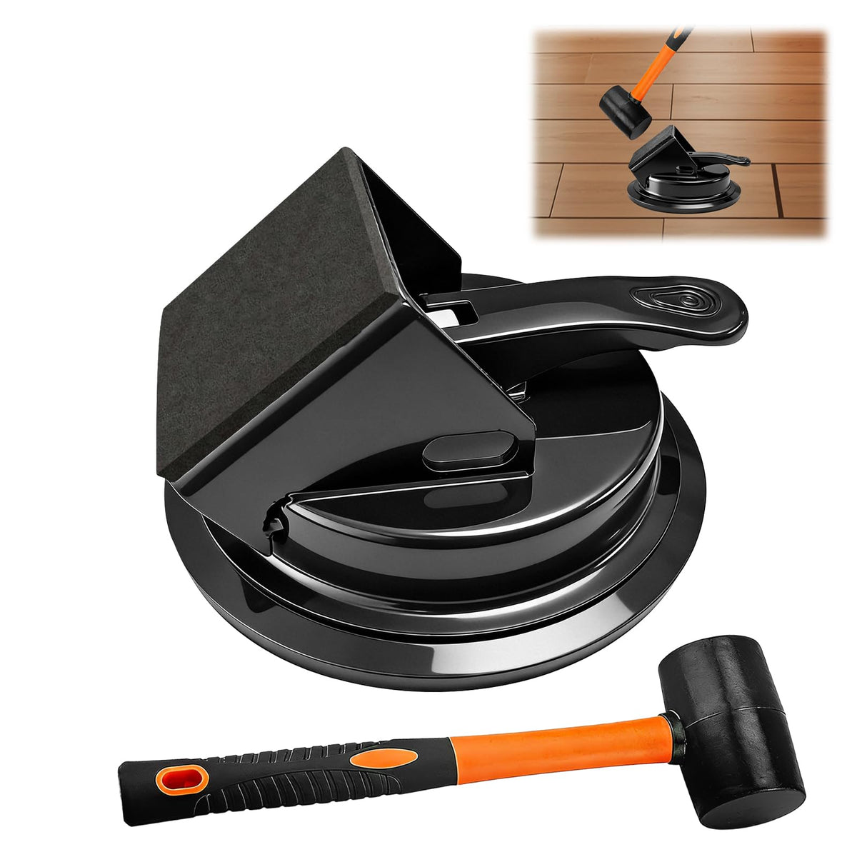 Jeyermier heavy-duty gap fixer tool with floor suction cup for quick laminate gap realignment.