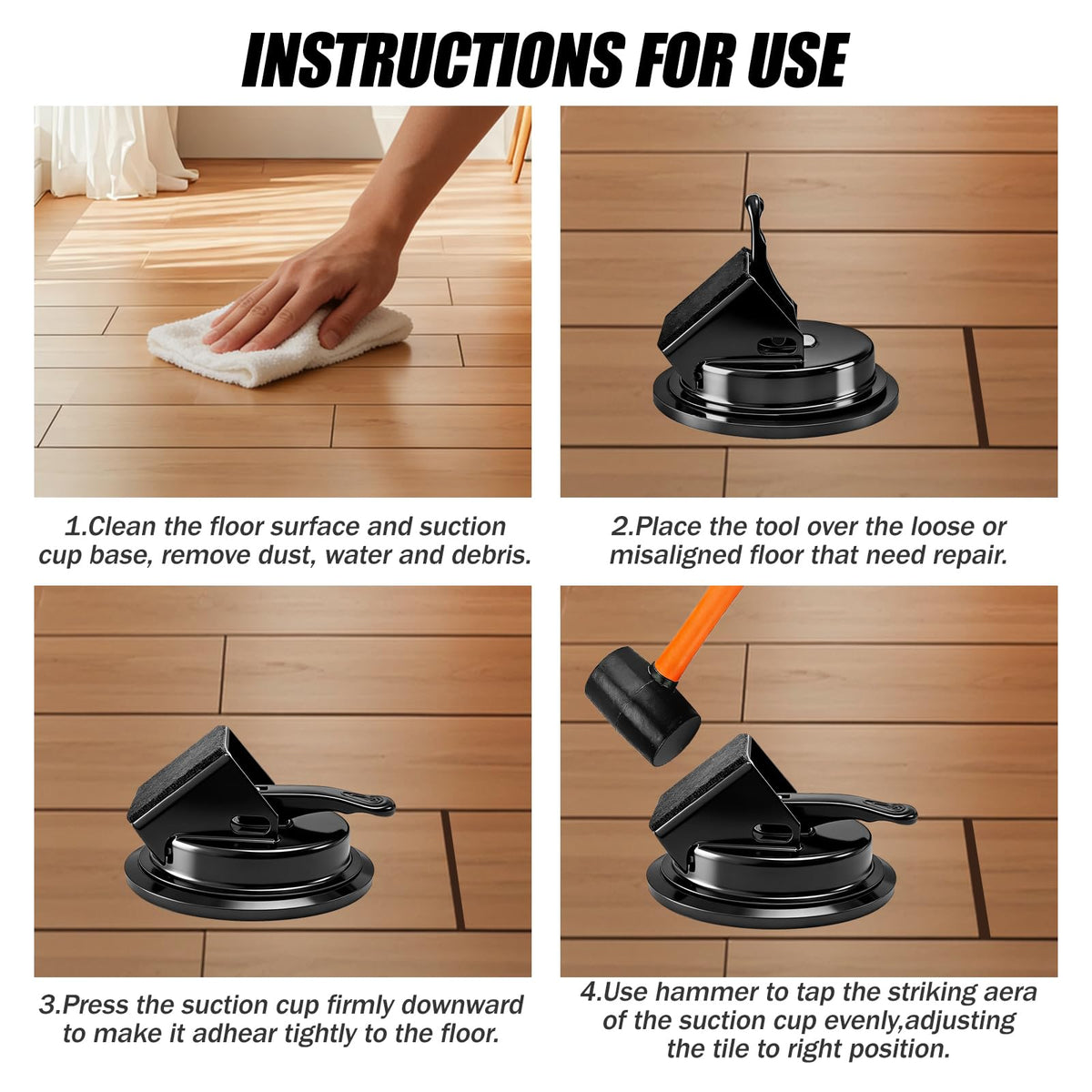 Jeyermier plank grabber with lock mechanism for stable gap fixes.