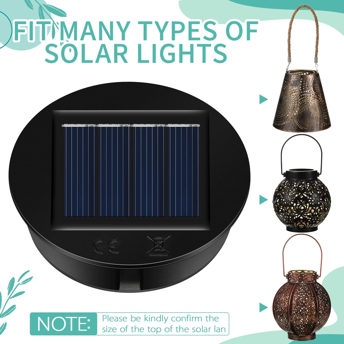 Jeyiour solar top provides up to eight hours of continuous light