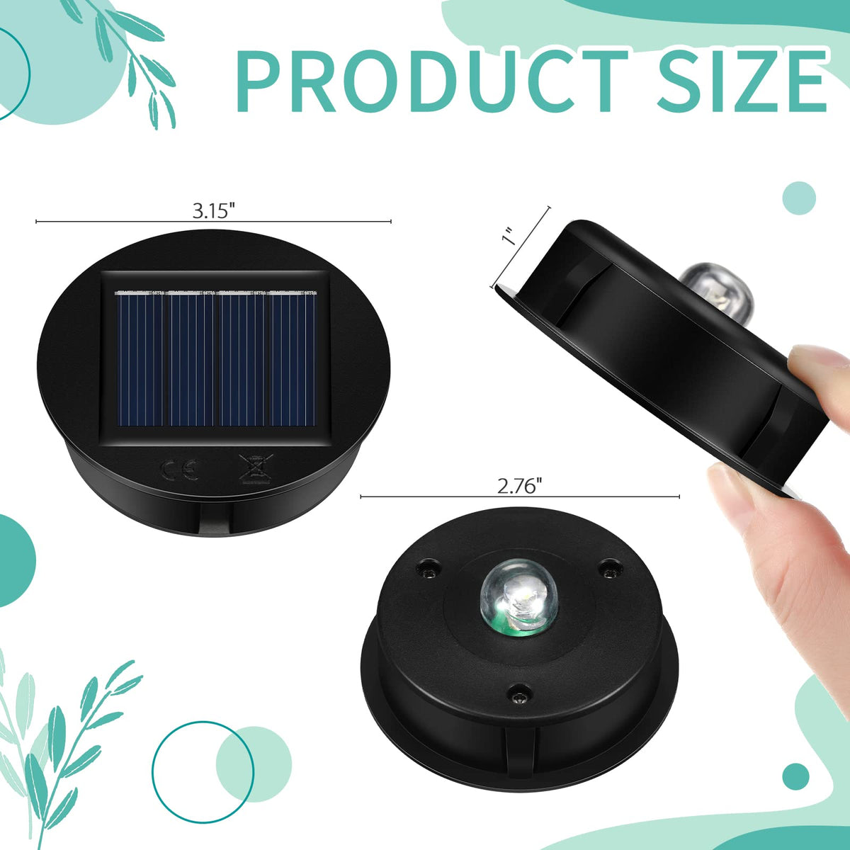 Jeyiour solar top waterproof design stands up to rain for outdoor use