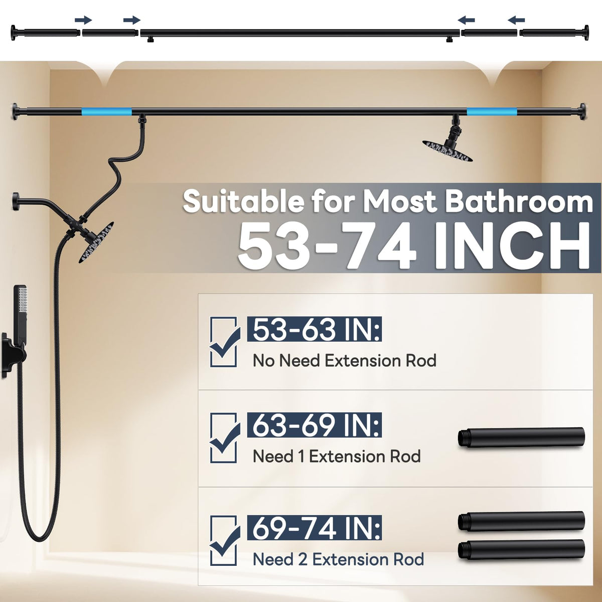 JFJIARUI matte black finish adds modern, durable style to your bathroom.