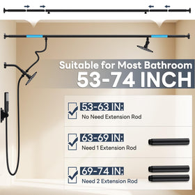 JFJIARUI matte black finish adds modern, durable style to your bathroom.