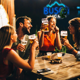 JFLLamp Beer Neon Sign includes hanging chain for easy mounting