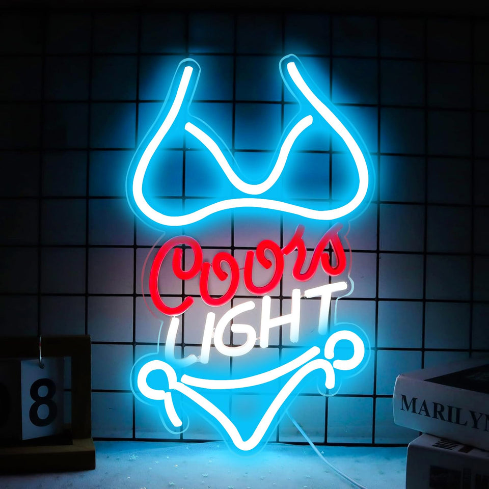 JFLLamp Drinks neon sign for wall decor adds bar-level ambiance.