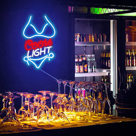 JFLLamp USB-powered neon sign with adjustable brightness.