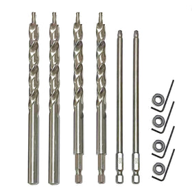 JFOGO 4-piece drill bits with depth stop collar for precise pocket hole drilling