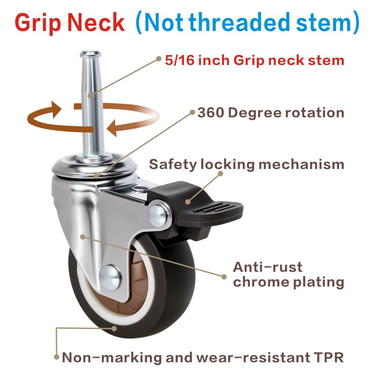 JGJC 360-degree swivels allow effortless repositioning of heavy pieces.