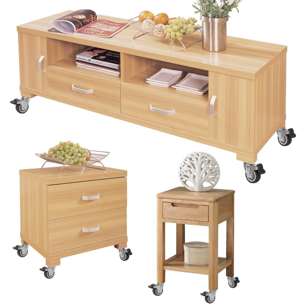 JGJC heavy-duty casters support up to 360 lbs per set.