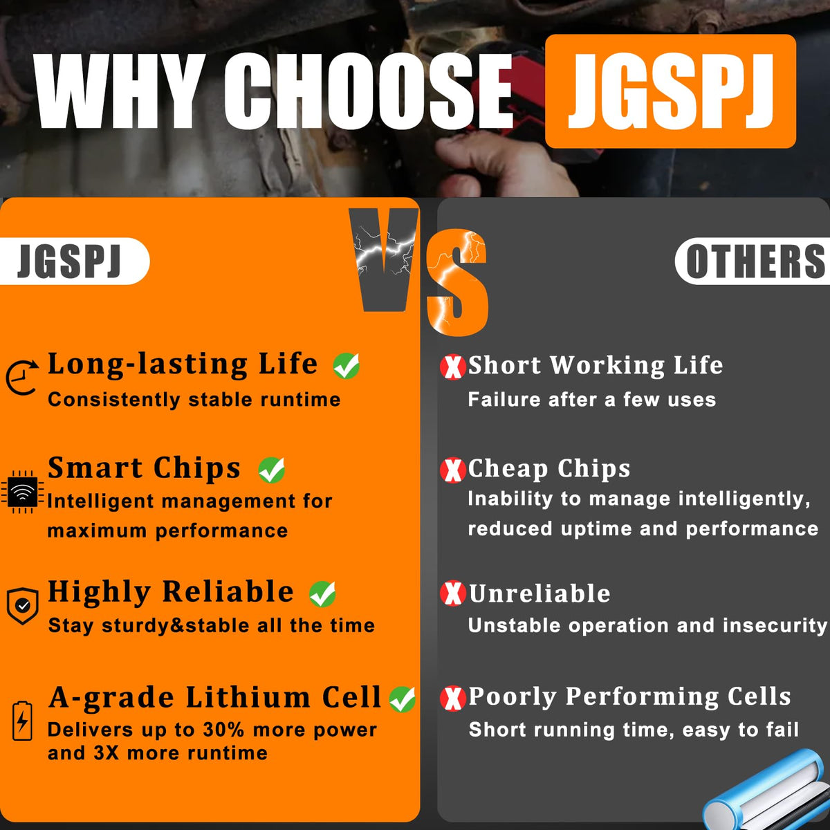 JGSPJ 2-pack provides extra power and value.