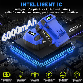 JGSPJ CE ROHS FCC certified 24V battery for safe operation.