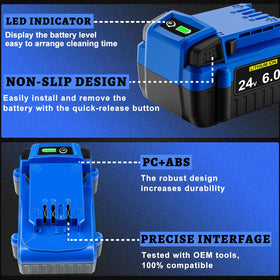 JGSPJ LED indicator 24V battery enables easy charge status checks.