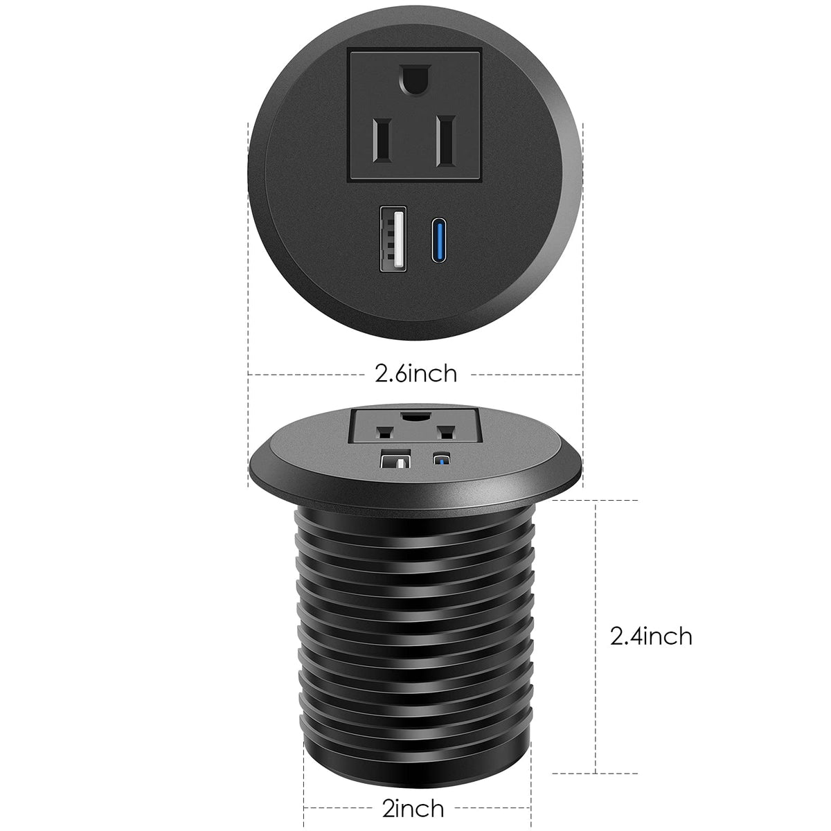 Jgstkcity 6-ft cable keeps your desk setup neat and reachable.