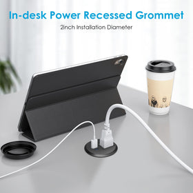 Jgstkcity desk hole installation demonstrates simple surface mounting.