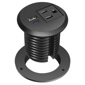 Jgstkcity desktop power grommet fits a 2-inch hole for tidy charging.