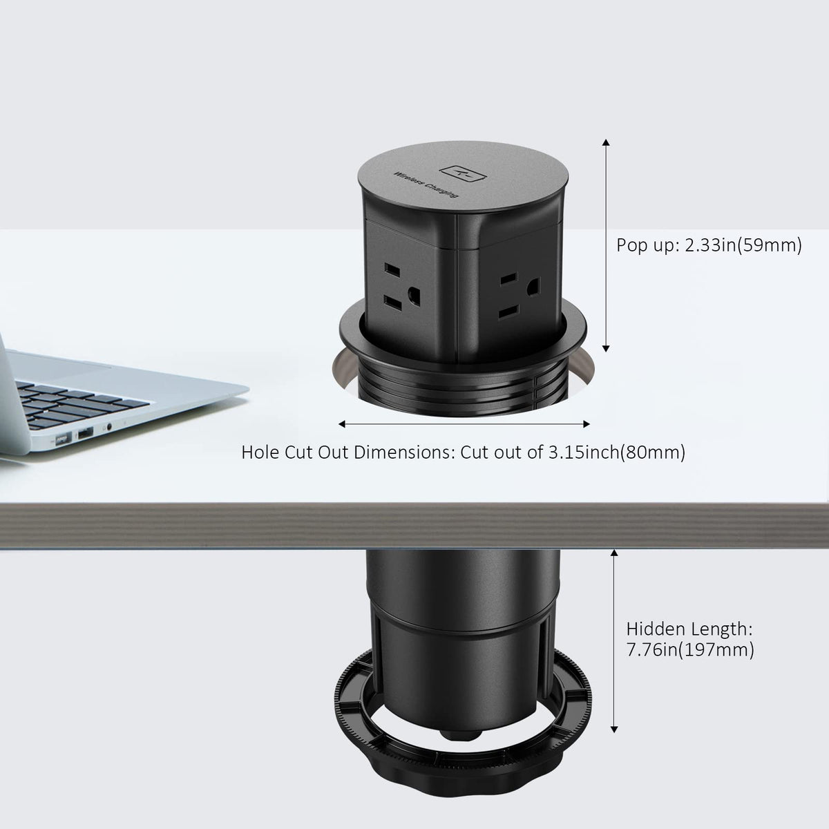 Jgstkcity retractable table-top pop-up suitable for desks and tables