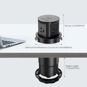 Jgstkcity retractable table-top pop-up suitable for desks and tables