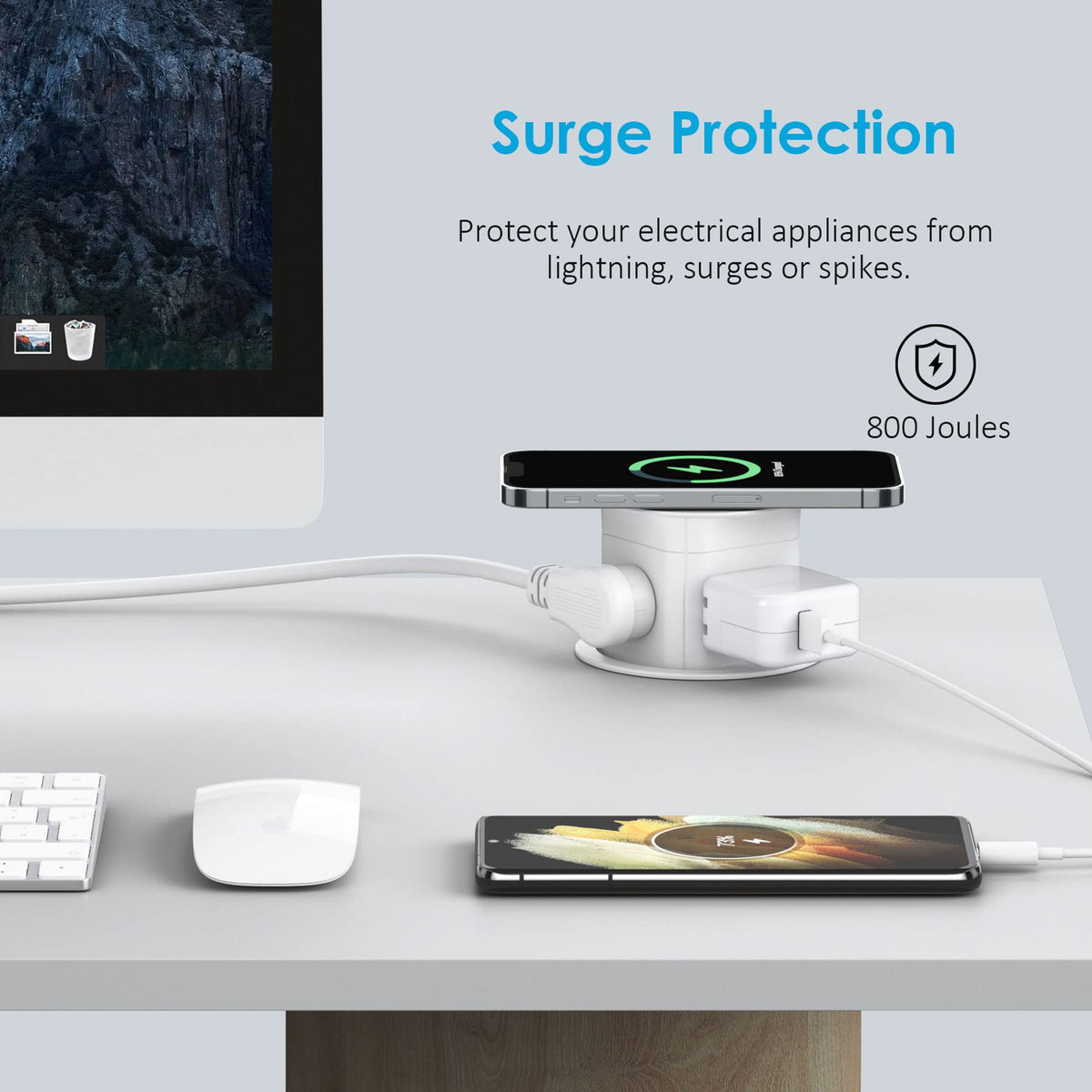 Jgstkcity pop-up outlet splash-resistant top surface protects against spills.