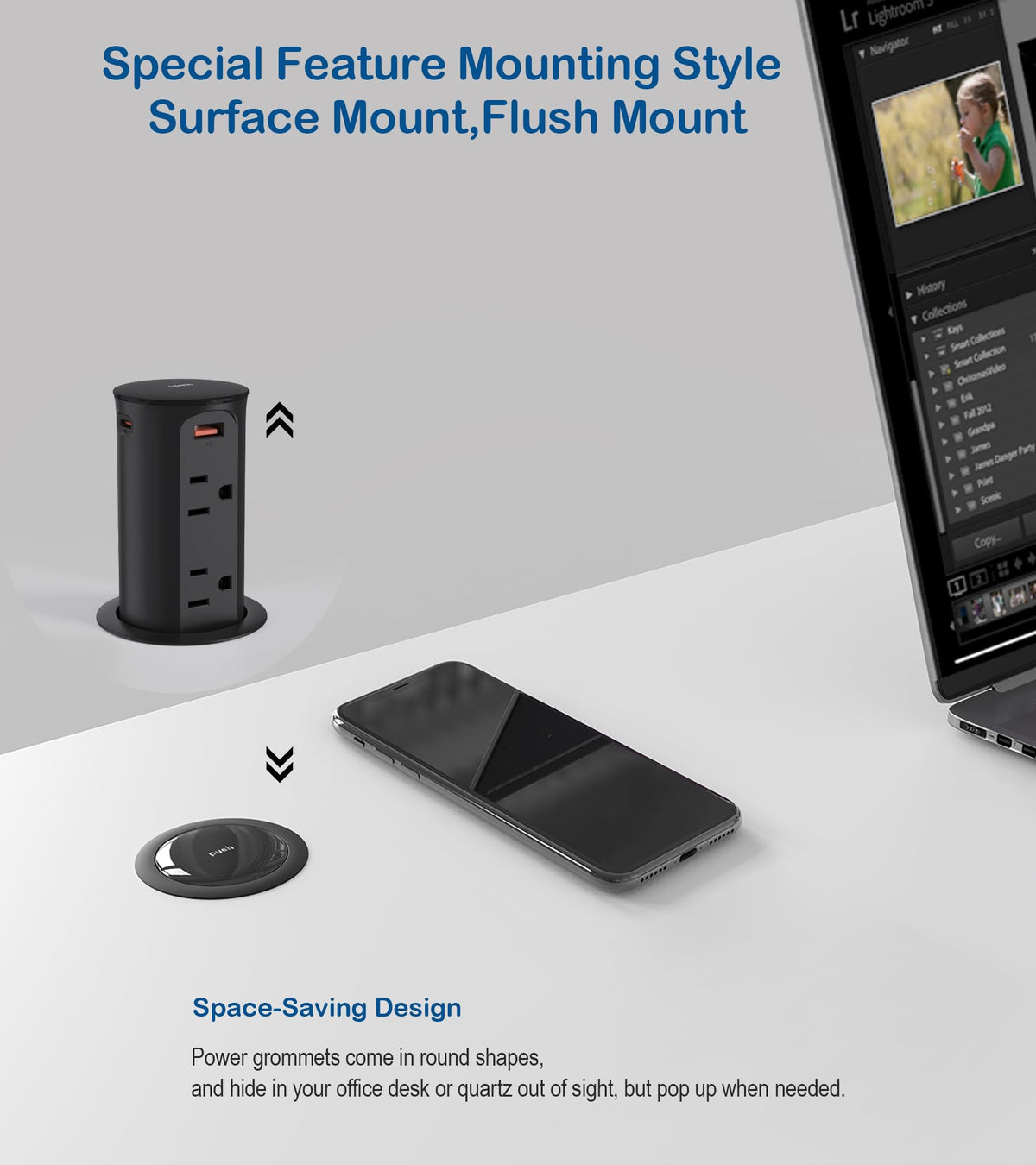 Jgstkcity pop-up outlet tamper-resistant design enhances safety