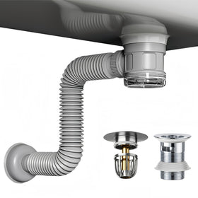 JHBKing bathroom sink drain kit compact design under-sink space saving