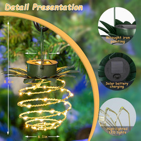 JHPGEOE Waterproof hanging lantern enhances yard and porch decor.