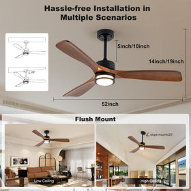 JHSYCH installation supports flat or sloped ceilings with two downrods.